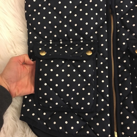 J. Crew | polka dot | excursion | quilted vest - Picture 6 of 13